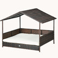 Load image into Gallery viewer, Dog House Outdoor with Roof and Soft Cushion for Medium and Large Dogs, White Cushion
