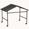 Load image into Gallery viewer, Dog Shade Canopy with Wheels, Wicker Roof for Small and Medium Dogs, Dark Brown
