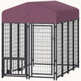 Load image into Gallery viewer, 7.9'x4'x6' Welded Wire Dog Kennel with 360?? Rotating Bowls & Waterproof UV-Resistant Cover
