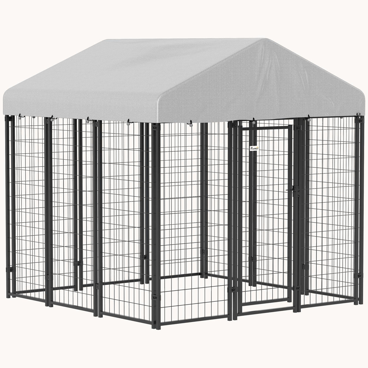 6' x 6' x 6'  Weatherproof Outdoor Dog Kennel Run with Secure Roof