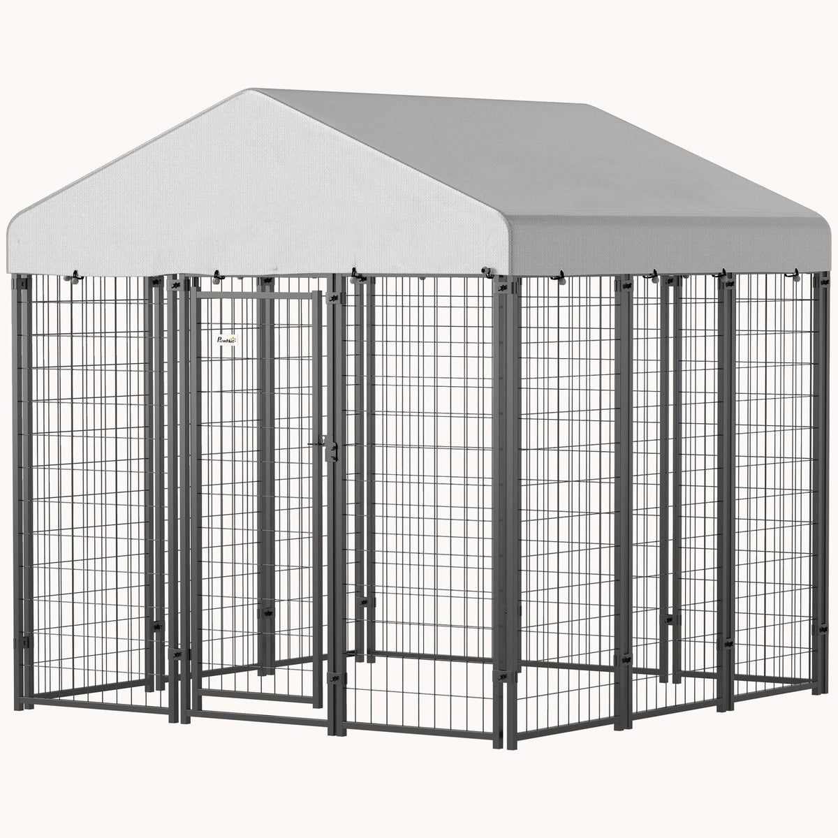6' x 6' x 6'  Weatherproof Outdoor Dog Kennel Run with Secure Roof