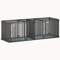 Load image into Gallery viewer, 83" L Heavy Duty Metal Dog Crate with Divider & Waterproof Mat Black
