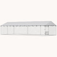 Load image into Gallery viewer, Outdoor Dog Kennel with Roof, Rotating Bowls & Double Locks, Silver
