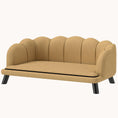 Load image into Gallery viewer, Pearl Plush Velvet Dog Sofa Elegant Comfort for Large Dogs Coffee
