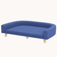 Load image into Gallery viewer, Luxury Plush Pet Sofa Bed for Large Dogs Blue
