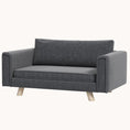 Load image into Gallery viewer, Modern Elevated Pet Sofa with Seat and Back Cushions, for Small and Medium Dogs, Gray
