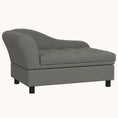 Load image into Gallery viewer, Dog Sofa, Elevated Pet Bed for Small Dogs, with Hidden Storage, Gray
