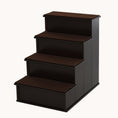 Load image into Gallery viewer, 20" Small Pet Stairs with Removable Cushioned Cover for Cats & Dogs up to 22 lbs, Brown
