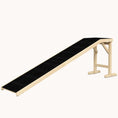 Load image into Gallery viewer, 74"x16"x25" Dog Ramp for Bed with Non-Slip Carpet & Top Platform, Natural
