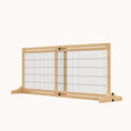 Load image into Gallery viewer, Extra Wide Freestanding Pet Gate with Adjustable Length, Barrier for Dog, Cat, Natural
