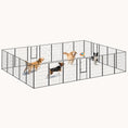 Load image into Gallery viewer, 44.5" H 24 Panels Customizable Indoor/Outdoor Dog Playpen with Lockable Door
