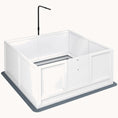 Load image into Gallery viewer, Whelping Box for Puppies with Light Stand, Pig Rail & Adjustable Door, 41" x 39"
