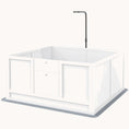 Load image into Gallery viewer, Whelping Box for Puppies with Light Stand, Pig Rail & Adjustable Door, 41" x 39"
