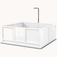 Load image into Gallery viewer, 49" x 48" Whelping Box for Puppies with Light Stand Pig Rail & Adjustable Door
