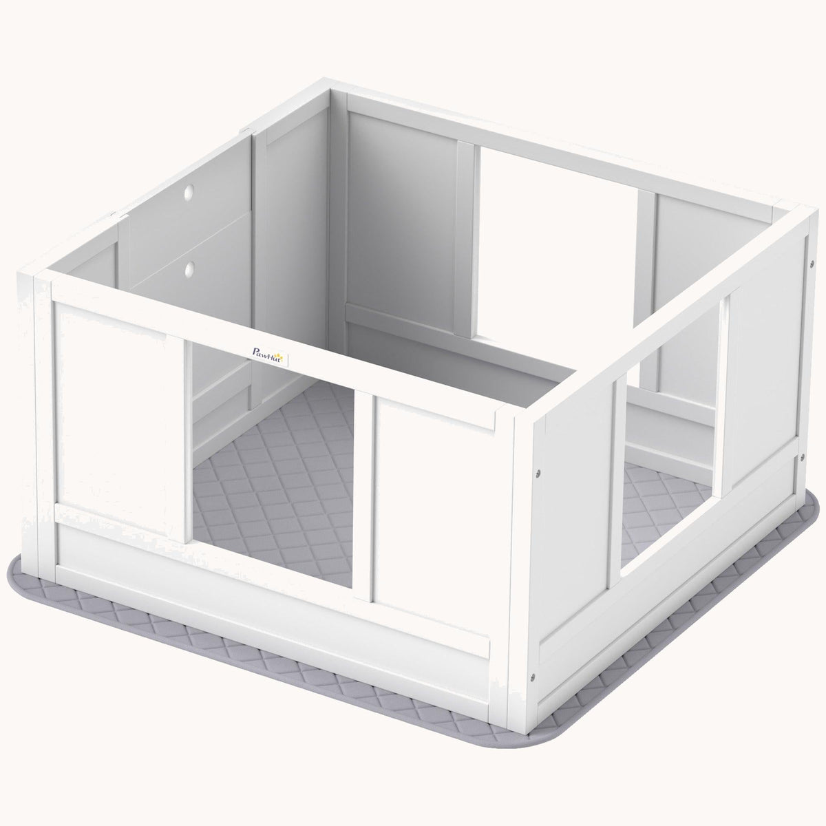 Single Dog Design Whelping Box with Whelping Pad & Adjustable Entrance, for Small Dogs