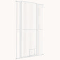 Load image into Gallery viewer, 67" Extra Tall Walk-Through Pet Gate with Small Cat Door, for Doorway, Hallway
