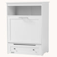 Load image into Gallery viewer, Pet Feeding Station with Dog Food Storage Cabinet and Pull-out Drawer Dog Bowls, White
