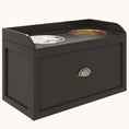 Load image into Gallery viewer, Dog Bowl Stand with Storage, 2 Elevated Pet Dish Bowls Set for Large Sized Dogs, Coffee
