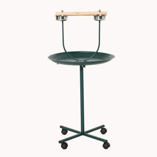 48" Rolling T-Stand Bird Training Activity Playground With Perch