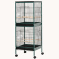 Load image into Gallery viewer, Large Bird Cage with 1.7 ft. Width for Wingspan, Bird Aviary Indoor with Multi-Door Design, Fit for a Canary, Finch, Conure, 55", Green
