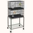 Load image into Gallery viewer, Dual-Level Parrot & Finch Deluxe Cage with Play Gym
