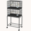 Load image into Gallery viewer, Dual-Level Parrot & Finch Deluxe Cage with Play Gym
