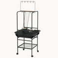 Load image into Gallery viewer, Bird Stand with Wheels  Perches for Indoor Outdoor Small Parrot Dark Gray
