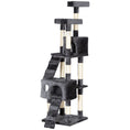 Load image into Gallery viewer, Cat Tree for Indoor Cats, 173cm Cat Tower Scratching Post Tall Climbing Tower, Activity Centre House - Grey
