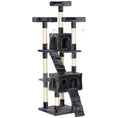 Load image into Gallery viewer, Cat Tree for Indoor Cats, 173cm Cat Tower Scratching Post Tall Climbing Tower, Activity Centre House - Grey
