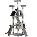 Load image into Gallery viewer, Cat Tree for Indoor Cats, 173cm Cat Tower Scratching Post Tall Climbing Tower, Activity Centre House - Grey
