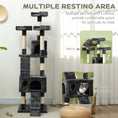 Load image into Gallery viewer, Cat Tree for Indoor Cats, 173cm Cat Tower Scratching Post Tall Climbing Tower, Activity Centre House - Grey
