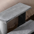 Load image into Gallery viewer, Cat Stairs 3 Steps for Bed, Couch with Scratching Posts, Small Cat Tree for Indoor Cats with Toy Ball, 17.5" x 15.5" x 19", Light Grey
