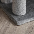 Load image into Gallery viewer, Cat Stairs 3 Steps for Bed, Couch with Scratching Posts, Small Cat Tree for Indoor Cats with Toy Ball, 17.5" x 15.5" x 19", Light Grey
