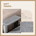 Load image into Gallery viewer, Cat Stairs 3 Steps for Bed, Couch with Scratching Posts, Small Cat Tree for Indoor Cats with Toy Ball, 17.5" x 15.5" x 19", Light Grey
