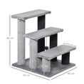 Load image into Gallery viewer, Pet Stairs, Cat Tree Climb Ladder with 3-step Stair, Scratching Posts, Platforms, Toy Ball, for Indoor Cats, Grey
