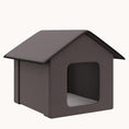 Load image into Gallery viewer, Portable Waterproof & Insulated Heated Cat House for Indoor/Outdoor Use, Brown
