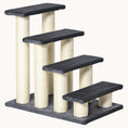 Load image into Gallery viewer, 4-Step Stair-Shaped Cat Tree with Sisal Scratching Post for Climbing & Play, Gray
