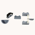 Load image into Gallery viewer, 4-Piece Cat Wall Shelves with 3 Steps, Hammock, Perches & Scratching Post, Gray
