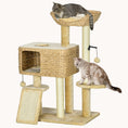 Load image into Gallery viewer, Nestique 38" Multi-Level Cat Tree with Condo Beige

