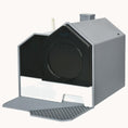 Load image into Gallery viewer, Hooded Cat Litter Box with Odor Control & Easy-Clean Pull-Out Drawer, Gray
