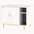 Load image into Gallery viewer, Hidden Cat Litter Box Enclosure w/ Scratching Pad & Storage, 31.5" x 20" x 24", White
