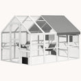 Load image into Gallery viewer, 56 sq.ft Cat Adventure Haven with 2 Condos 6 Platforms White
