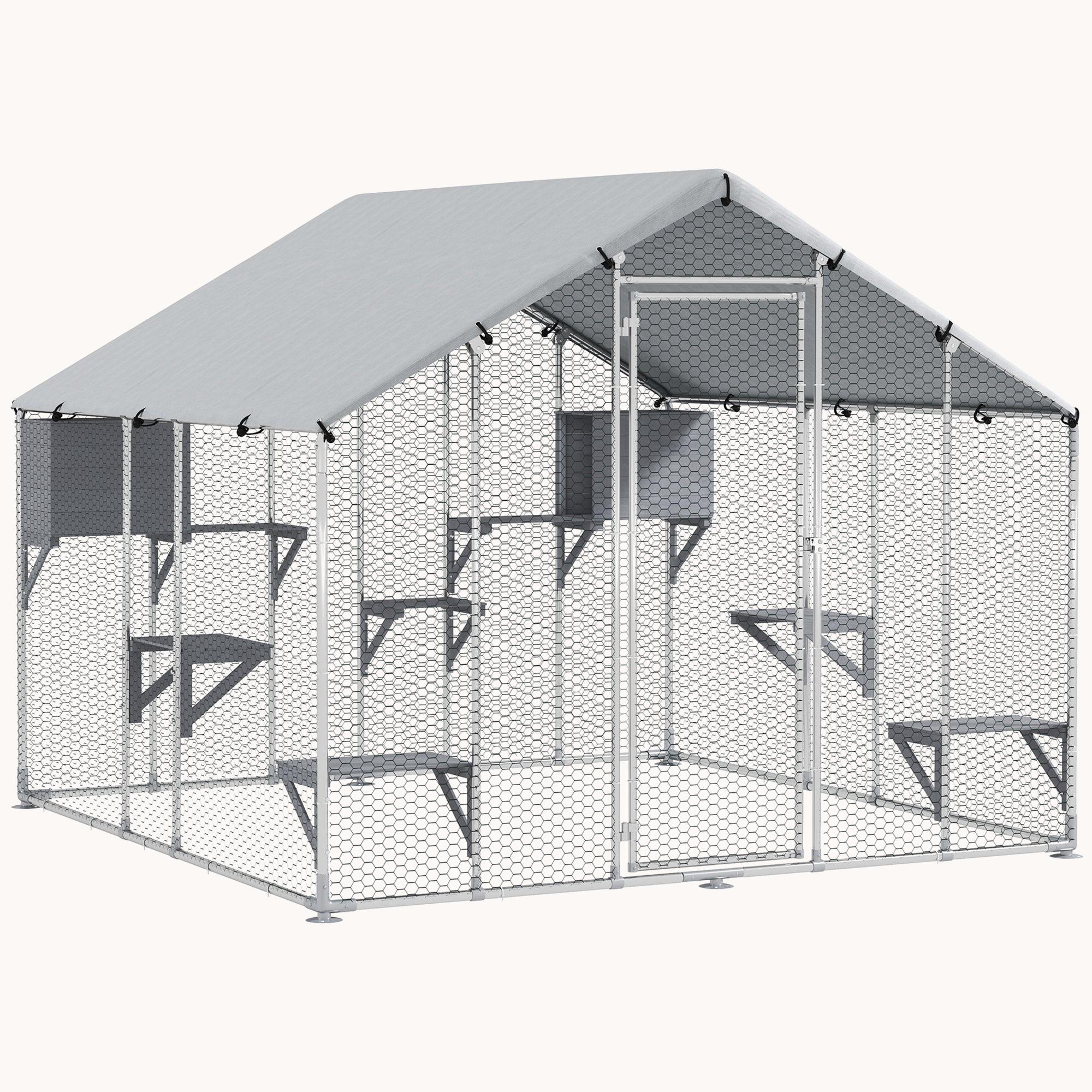 94.5" OpenAir Walk-In Catio for Active Cats and Multiple Pets