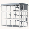 Load image into Gallery viewer, 71" Large Outdoor Cat Enclosure with Walk-in, Hammock, Platforms & Ramps for 2-4 Cats
