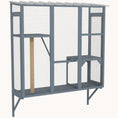 Load image into Gallery viewer, 61" H Large Cat Window Enclosure for 2-3 Cats with Jumping Platforms Gray
