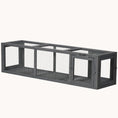 Load image into Gallery viewer, 59" Extendable Weatherproof Outdoor Cat Tunnel with Wooden Frame for Deck/Balcony, Gray
