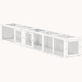 Load image into Gallery viewer, 98" Outdoor Explorer Modular Wooden Cat Tunnel & Shelter White

