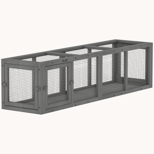 59" Expandable Outdoor Cat Tunnel Modular Pet Play Enclosure
