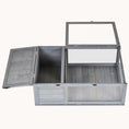 Load image into Gallery viewer, 36" Wooden Tortoise House Indoor/Outdoor Reptile Habitat Enclosure, Gray
