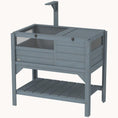 Load image into Gallery viewer, Tortoise Habitat with Shelf & Observation Windows Gray

